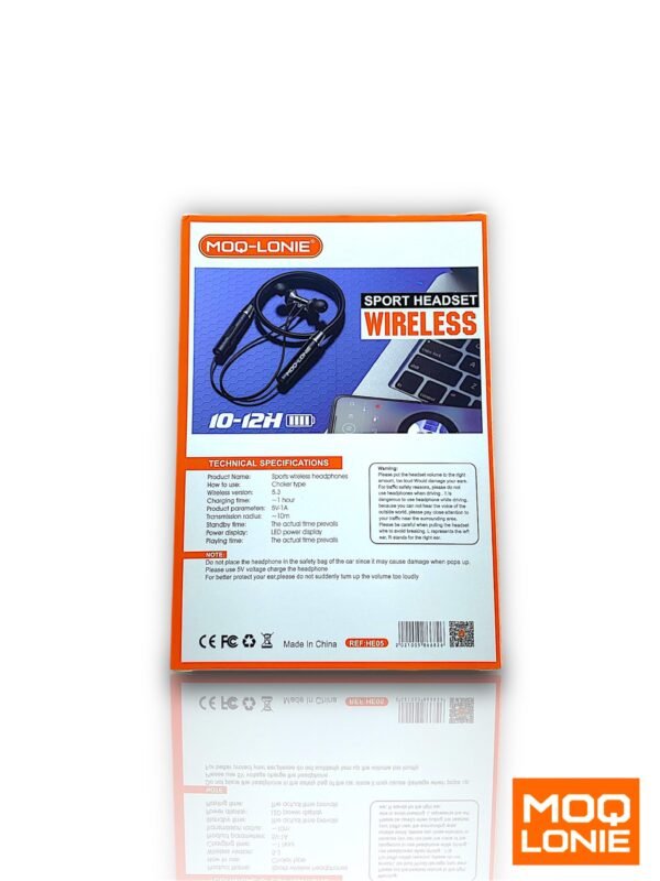 Cuellera Sport 10-12H MOQ (HE05) bluetooth - Image 2