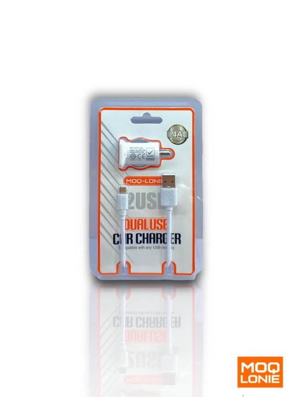 Cargador Dual USB para Carros MOQ (MOT-005)