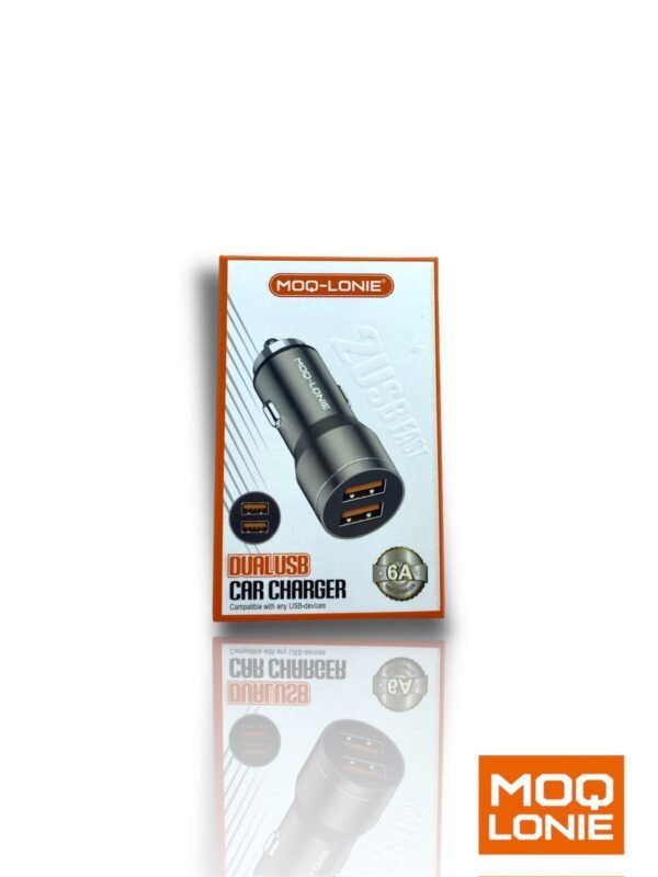 Cargador Dual USB Car Charger MOQ (MOT-008)