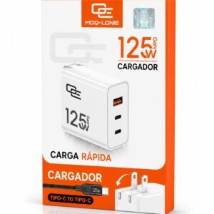 Cargador 125W LINEA PREMIUM MOQ